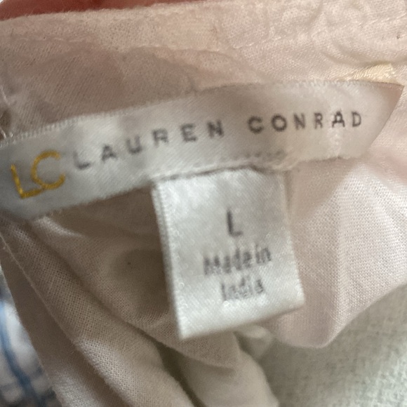 Lauren Conrad blue and white cotton a-line dress - Picture 6 of 6